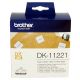 Genuine Brother DK-11221 Label Roll – Black on White, 23mm x 23mm