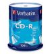 Verbatim CD-R 80 Min Spindle 100 Pack 52x