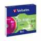 Verbatim CD-RW 80 Min Colour Slim Case 5 Pack 2x-4x