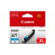 Canon CLI671XLC High Capacity Cyan Ink Tank to suit MG5760/6860/7760 (Yield, 715 pages)