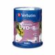 Verbatim 95145 DVD+R 4.7GB 16X White Inkjet Printable - 100pk Spindle