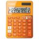 Canon LS123KMOR Dual Power Mini Desktop Calculator - Orange