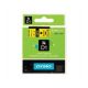 DYMO D1 LABEL CASSETTE 9mm x 7m - BLACK ON YELLOW