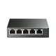 TP-LINK 5 PORT UNMANAGED DESKTOP SWITCH, 10/100 (5),POE (4),BLACK, 5YR