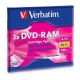 Verbatim DVD-RAM 4.7GB 3x Type II Slide Case