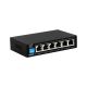 D-Link DGS-F1006P-E 6-Port Gigabit PoE Switch with 4 Long Reach PoE Ports, 2 Uplink Ports