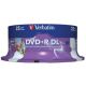 Verbatim 43667 DVD+R DL 8.5GB 25 Pack White Wide Injet Printable, 8x