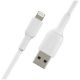 BELKIN 1M USB-A TO LIGHTNING CABLE, MFi, WHITE, 2 YRS 