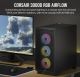 Corsair Carbide Series 3000D RGB Solid Steel Front ATX Tempered Glass Black, 3x AR120 RGB Fans & Adapter pre-installed. USB 3.0 x 2, Audio I/O. Case