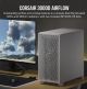 Corsair Carbide Series 3000D Solid Steel Front ATX Tempered Glass White, 2x 120mm Fans pre-installed. USB 3.0 x 2, Audio I/O. Case