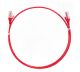 8ware CAT6 Ultra Thin Slim Cable 0.25m / 25cm - Red Color Premium RJ45 Ethernet Network LAN UTP Patch Cord 26AWG