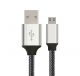 Astrotek 2m Micro USB Data Sync Charger Cable Cord Silver White Color for Samsung HTC Motorola Nokia Kndle Android Phone Tablet & Devices