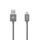 mbeat® 'Toughlink'1.2m Lightning Fast Charger Cable - Grey/Durable Metal Braided/MFI/ Apple iPhone X 11 7S 7 8 Plus XR 6S 6 5 5S iPod iPad Mini Air(LS