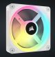 CORSAIR QX RGB Series, iCUE LINK QX120 RGB WHITE, 120mm Magnetic Dome RGB Fan, Expansion Kit