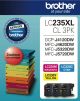 Brother LC-235XL Colour Value Pack,1X Cyan, 1XMagenta, 1XYellow