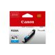 Canon CLI671C Standard Capacity Cyan Ink Tank to suit MG5760/6860/7760 (Yield, 347 pages)