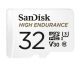 SanDisk 32GB High Endurance microSDHC™ Card  SQQNR 2,500 Hrs UHS-I C10 U3 V30 100MB/s R 40MB/s W SD adaptor 2Y