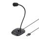 Simplecom UM360 Plug and Play USB Desktop Microphone with Headphone Jack