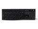 Logitech K270 2.4 GHz Wireless Full Size Keyboard 128-bit AES encryption 24-month battery life Spill resistant Durable UV-coated keys