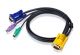 Aten KVM Cable 3m with VGA & PS/2 to 3in1 SPHD  to suit CS7xE, CS13xx, CS17xxA, CS17xxi, CL5xxx, CL10xx, KL91xx, KN91xx