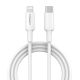 PISEN 1.2M Lightning to USB-C PD Fast Charging Cable ZY-CL-PD01 - (6902957032339)