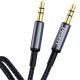 PISEN 2m Aluminum Alloy Male to Male Braided Audio Cable 3.5mm LH-YP01-2000 - (6902957077170)