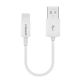 PISEN 0.2M Lightning to USB-A Cable USB Charging Cable (white) AL05-200 - (6940735445469)