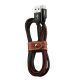 PISEN 1.2M USB A for Type-C Denim aluminum alloy data charging cable(black) TC23 - (6940735455109)