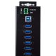 STARTECH.COM 10 PORT USB3.0 HUB, INDUSTRIAL, METAL, ESD & SURGE PROTECTION, MOUNT, DC, 2YR