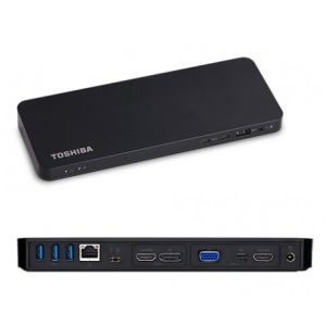 Thunderbolt 3 Dock - Toshiba USB 3.1 Type C to HDMI, VGA, USB 3.0 & Ethernet (PXE Boot) (PD)