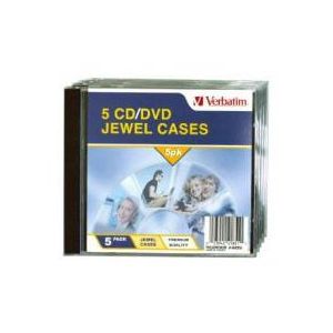 Verbatim CD/DVD Jewel Cases 5 Pack