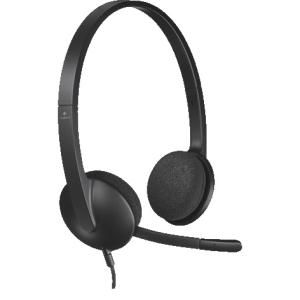 LOGITECH H340 WIRED USB STEREO HEADSET, NOISE CANCELLING MIC,2YR WTY (981-000477)