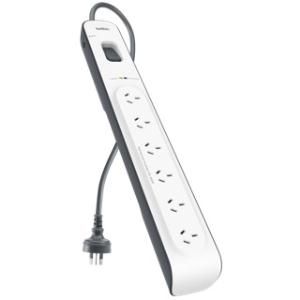 BELKIN 6 OUTLET SURGE PROTECTOR WITH 2M CORD 