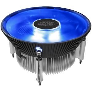 COOLERMASTER I70C, 120MM BLUE LED ALUMINUM COOLER, SUPPORT INTEL LGA1156/1155/1151/1150