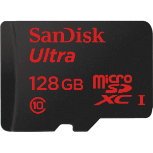 SanDisk SDSDQUA-128G-Q46A Micro SD Ultra, 128GB