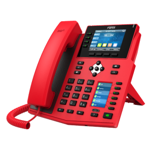 Fanvil X5U-RED High End Enterprise IP Phone - 3.5' Colour Screen, 16 Lines, 40 x DSS Buttons, Dual Gigabit NIC,Bluetooth - 2 Years Warranty - RED