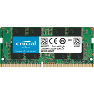 Crucial 8GB (1x8GB) DDR4 SODIMM 3200MHz CL22 1.2V Notebook Laptop Memory RAM