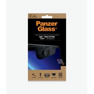 PanzerGlass Screen Protector - Case Friendly, Anti-bacterial, Camslider - For Apple iPhone 13 6.7'- Black - Full Frame Coverage, Rounded Edges