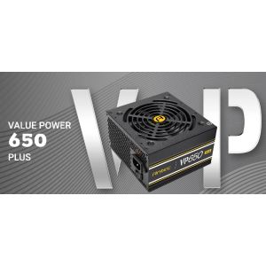 Antec VP650P PLUS 650w 80 PLUS @ 85% Efficiency AC 120V - 240V, Continuous Power, 120mm Silent Fan. ATX Power Supply, PSU,3 Years Warranty.